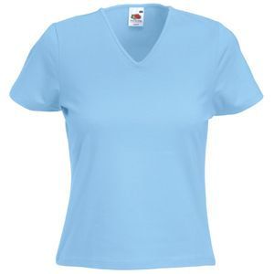 Футболка женская "Lady-Fit V-Neck T" под нанесение