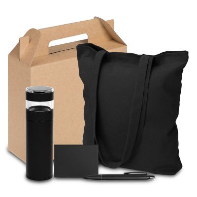 Набор подарочный Solution Prestige Quattro (термос, ручка, набор стикеров, сумка)