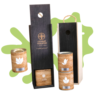 Подарочный набор «Чайное ассорти»: чай (3 шт.), трюфели, открытка