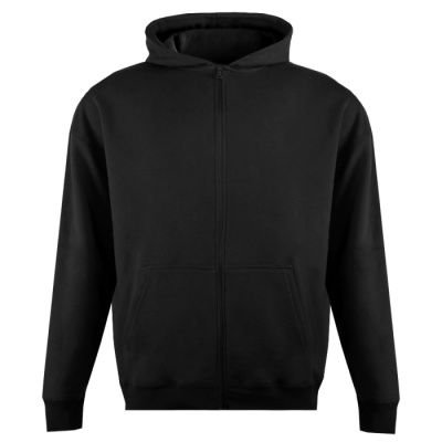 Толстовка унисекс Oversize Zip с капюшоном сэндвич 320, 100, Чёрный,  (20)  (44/XS)