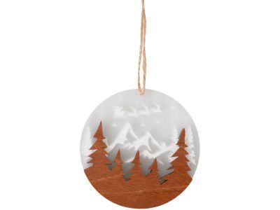 Деревянная подвеска на елку «Christmas»