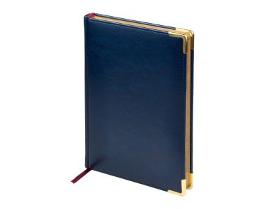 Ежедневник датированный А5 «Sidney Nebraska» на 2026 год, с золотым срезом и уголками