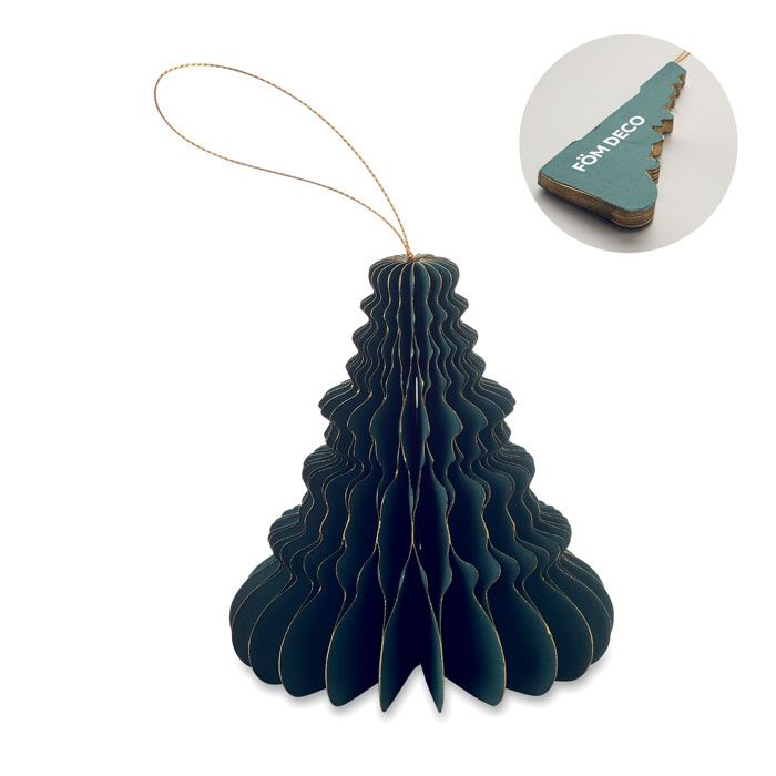 Christmas paper tree hanger