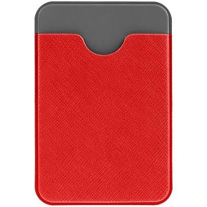 Чехол для карты на телефон Devon, красный с серым