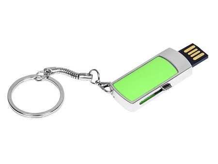 USB 2.0- флешка на 32 Гб с выдвижным механизмом и мини чипом