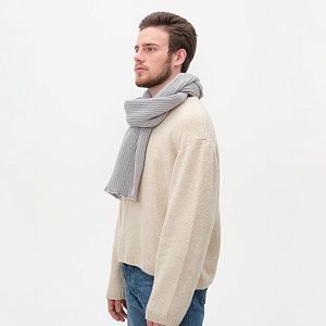 Шарф Форгес (Forges) вязаный, серый