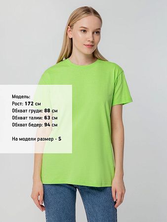 Футболка унисекс T-bolka 140, зеленое яблоко, размер L