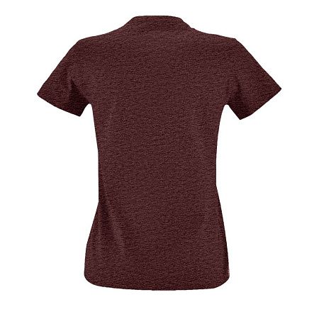 Футболка женская Imperial Fit Women, бордовый меланж, размер S