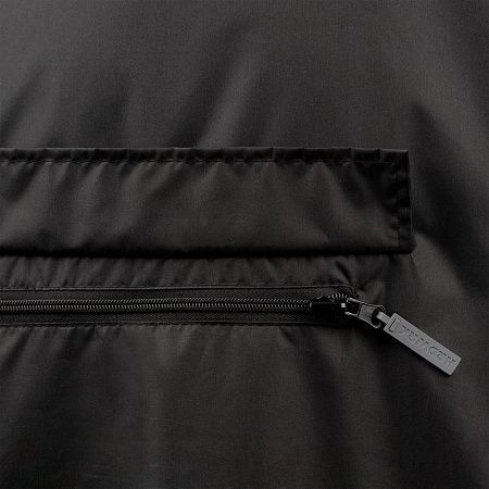 Дождевик-анорак Hard Work, укороченный, черный, единый размер