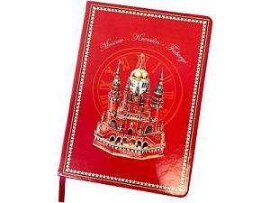 Блокнот «Москва-Кремль-Фаберже», цвет: красный