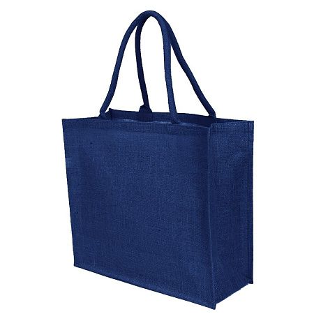 Сумка из джута Caravan Jute, тёмно-синяя