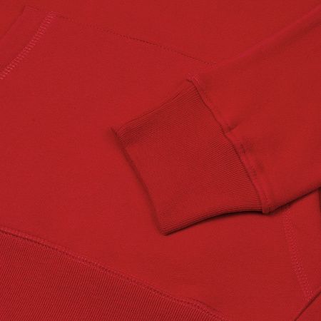 Толстовка с капюшоном унисекс Hoodie, красная, размер XS