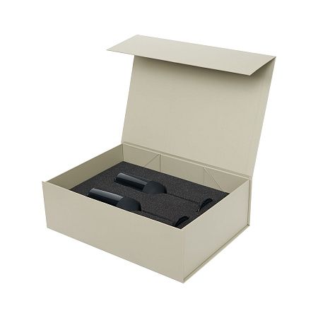 Подарочный набор 2 бокала для шампанского Sapphire в серой коробке