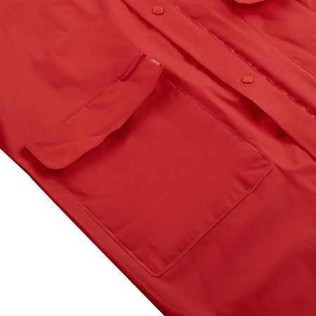 Дождевик детский RainDrop Kids, красный, размер 10 лет (130-140 см)