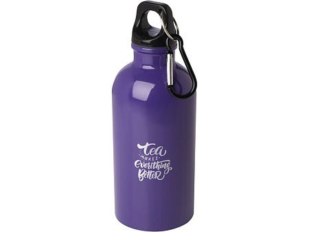 Одностенная бутылка для воды с карабином «Oregon», 400 мл