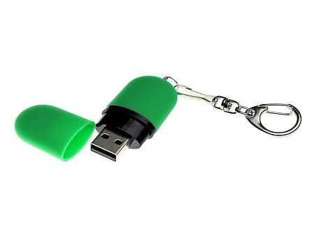 USB 2.0- флешка «Goutte Soft-touch» на 8 Гб каплевидной формы