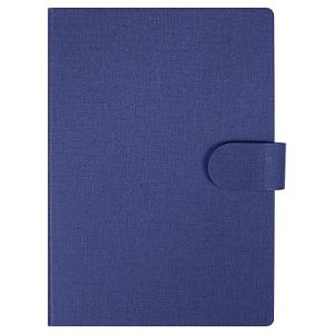 Блокнот А5 Tasmania, в твердой обложке с шариковой ручкой и стикерами, блок в линейку, синий