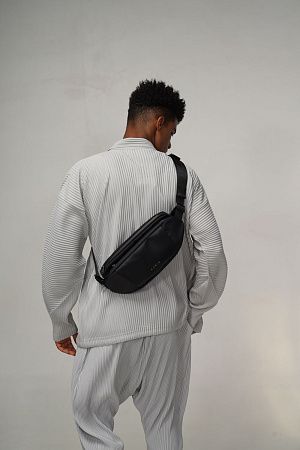 Наплечная сумка KORIN FlipSling 32х16х10 см, темно-зеленая/черная