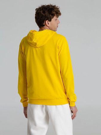Толстовка на молнии с капюшоном Unit Siverga, желтая, размер 4XL