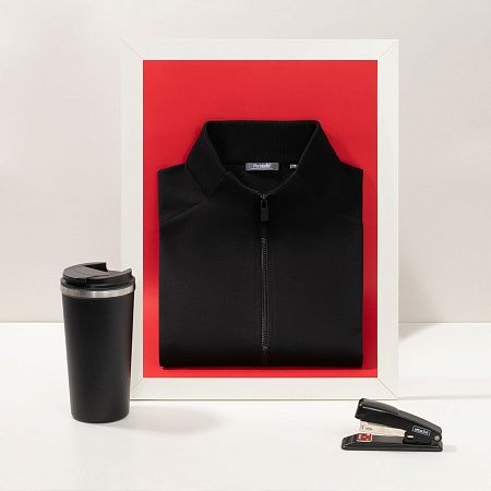 Термокружка вакуумная Palermo, серая, матовая поверхность