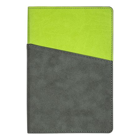 Ежедневник Flexy Smart Porta Nuba Latte A5, серый/оранжевый, недатированный, в гибкой обложке