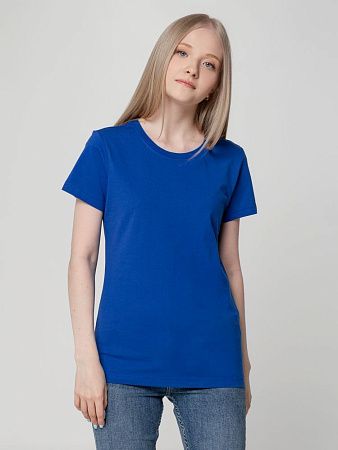 Футболка женская T-bolka Lady, ярко-синяя, размер L