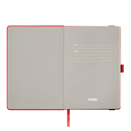 Ежедневник Alpha недатированный, красный/серый