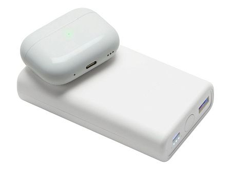 Внешний беспроводной аккумулятор 2-в-1 с функцией зарядки Apple Watch, QC/PD «AtomIQ», 10000 мАч