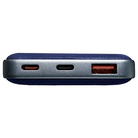 Универсальный аккумулятор EMBER 10 (10000мАч) с быстрой зарядкой, синий