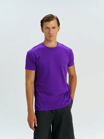 Футболка унисекс Regent 150, темно-фиолетовая, размер L