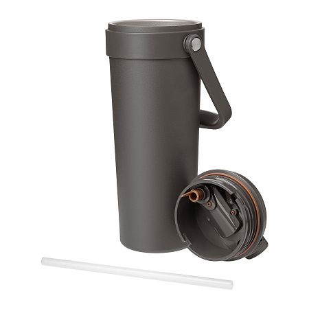 Термокружка вакуумная Solo, серая