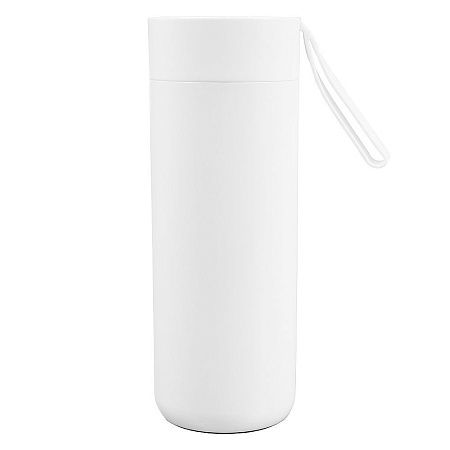 Набор подарочный Solution Duo (плед, термокружка), бежевый/белый