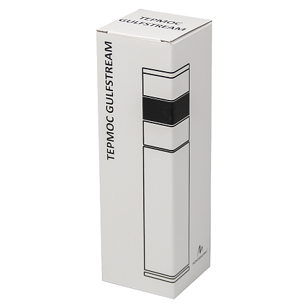 Термос Gulfstream вакуумный стальной, 450 мл, белый, матовый