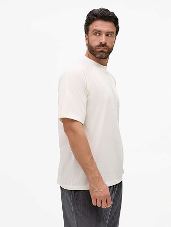 Футболка унисекс оверсайз T2, молочно-белая, размер M/L