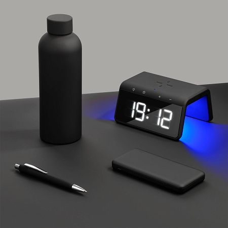 Внешний аккумулятор с подсветкой Люче (Luce) 10000 mAh, черный