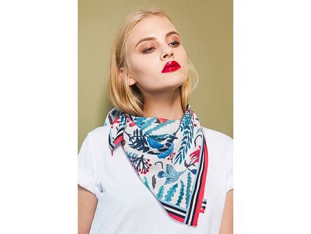 Платок «Голубые розы»