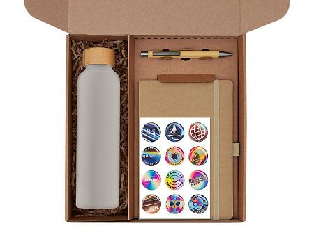 Набор «Wooden» с бутылкой, блокнотом, ручкой и подставкой для телефона 