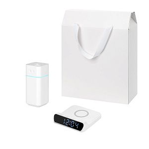 Подарочный набор Cloud NEO, Rigel, белый (увлажнитель воздуха, зарядное устройство)