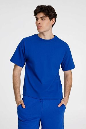 Футболка унисекс оверсайз T3, синяя, размер M/L