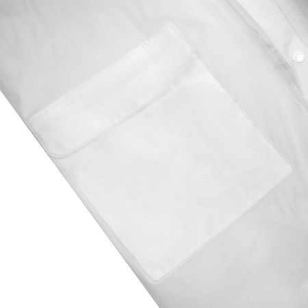 Дождевик детский RainDrop Kids, белый, размер 8 лет (118-128 см)