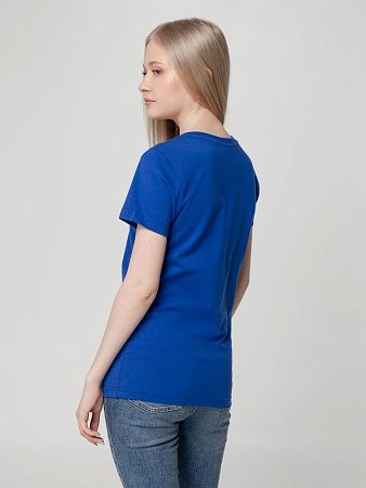 Футболка женская T-bolka Lady, ярко-синяя, размер L