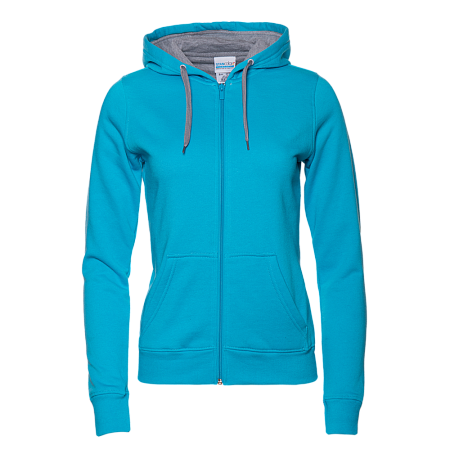 Толстовка женская STAN с капюшоном на молнии футер с начёсом 280, 17W, Бирюзовый,  (32)  (44/S)