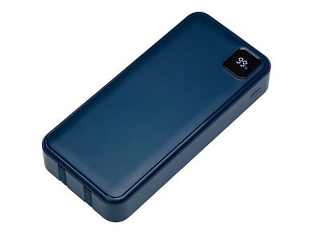 Внешний аккумулятор со встроенными кабелями «Фрэйм Про», быстрая зарядка, 20000мач