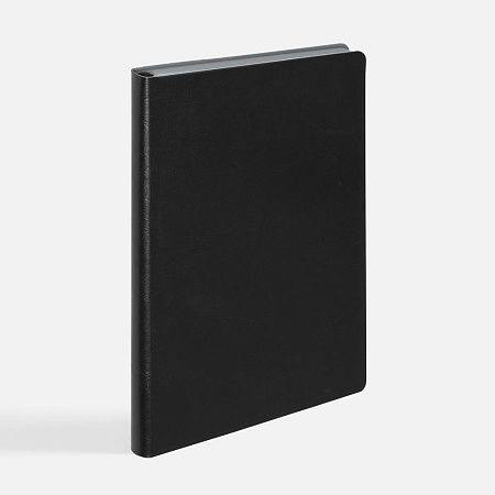 Ежедневник Doppio, недатированный, черный с серым
