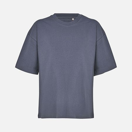 Футболка оверсайз женская Boxy Women, темно-серая (графит), размер XS