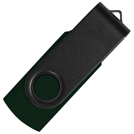 Флеш накопитель USB 2.0 Twister Сolor Mix 16GB, пластик Софт Тач/металл, черный/черный