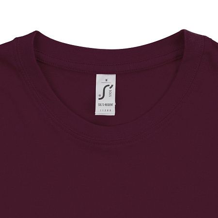 Футболка унисекс Regent 150, бордовая, размер XS