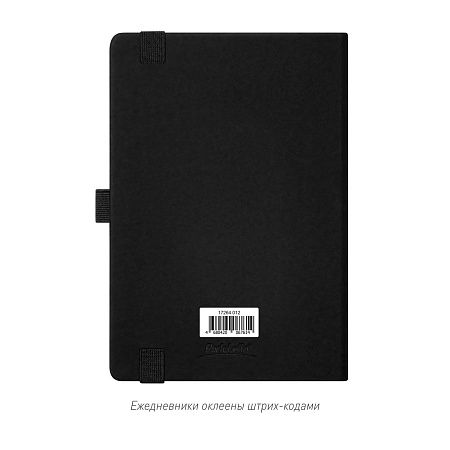Ежедневник Alpha недатированный, черный/черный