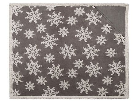 Плед Snowflake новогодний с капюшоном