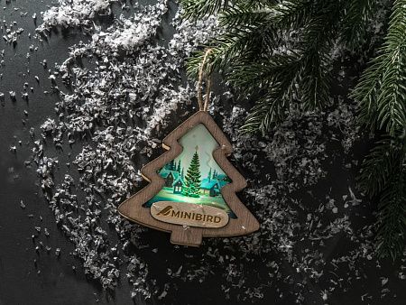 Новогодняя подвеска с подсветкой «Ёлочка»